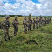 Cadets from East Norfolk Sixth Form College on a training exercise