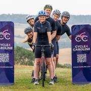 Piggy and Tom March will be cycling from Scotland to London in honour of Caroline