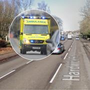 A person has been taken to hospital after a crash in King's Lynn