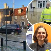 Efforts to prevent and deal with Norfolk floods is hampered by buck passing, red tape and a lack of money, say MPs. Inset below: North Norfolk MP Steffan Aquarone