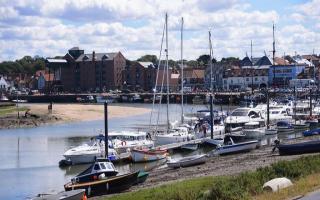 Wells harbour, a town in north Norfolk