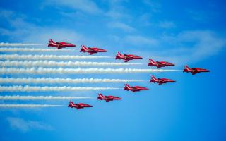 A Red Arrows jet declared a state of emergency over Norfolk