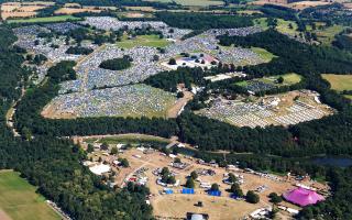 Stunning ariel pictures of Latitude festival have been revealed