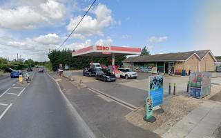 Hillington Service Station, where electric car chargers look set to get the go-ahead