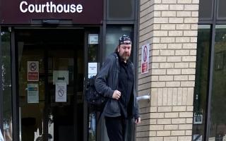 Jason Day leaving Great Yarmouth Magistrates’ Court