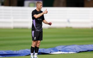 England's Olly Stone during a nets session at Lord's