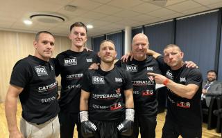 Winning team, from left: Liam Walsh, Joe Everett, Ryan Walsh, Graham Everett and Michael Walsh