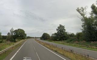 A crash has caused delays on the A11